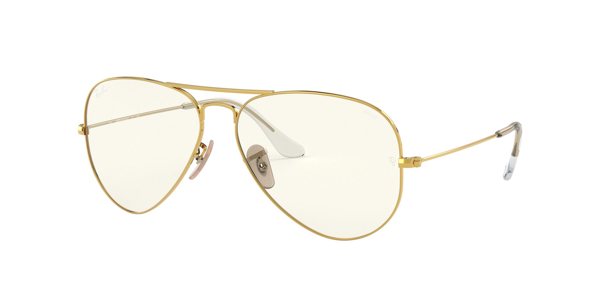 Ray-Ban napszemüveg - AVIATOR LARGE METAL - SHINY GOLD / PHOTO GREY