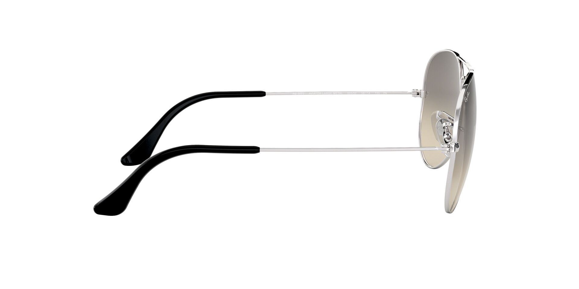 Ray-Ban napszemüveg - AVIATOR LARGE METAL - SILVER / CRYSTAL GREY GRADIENT