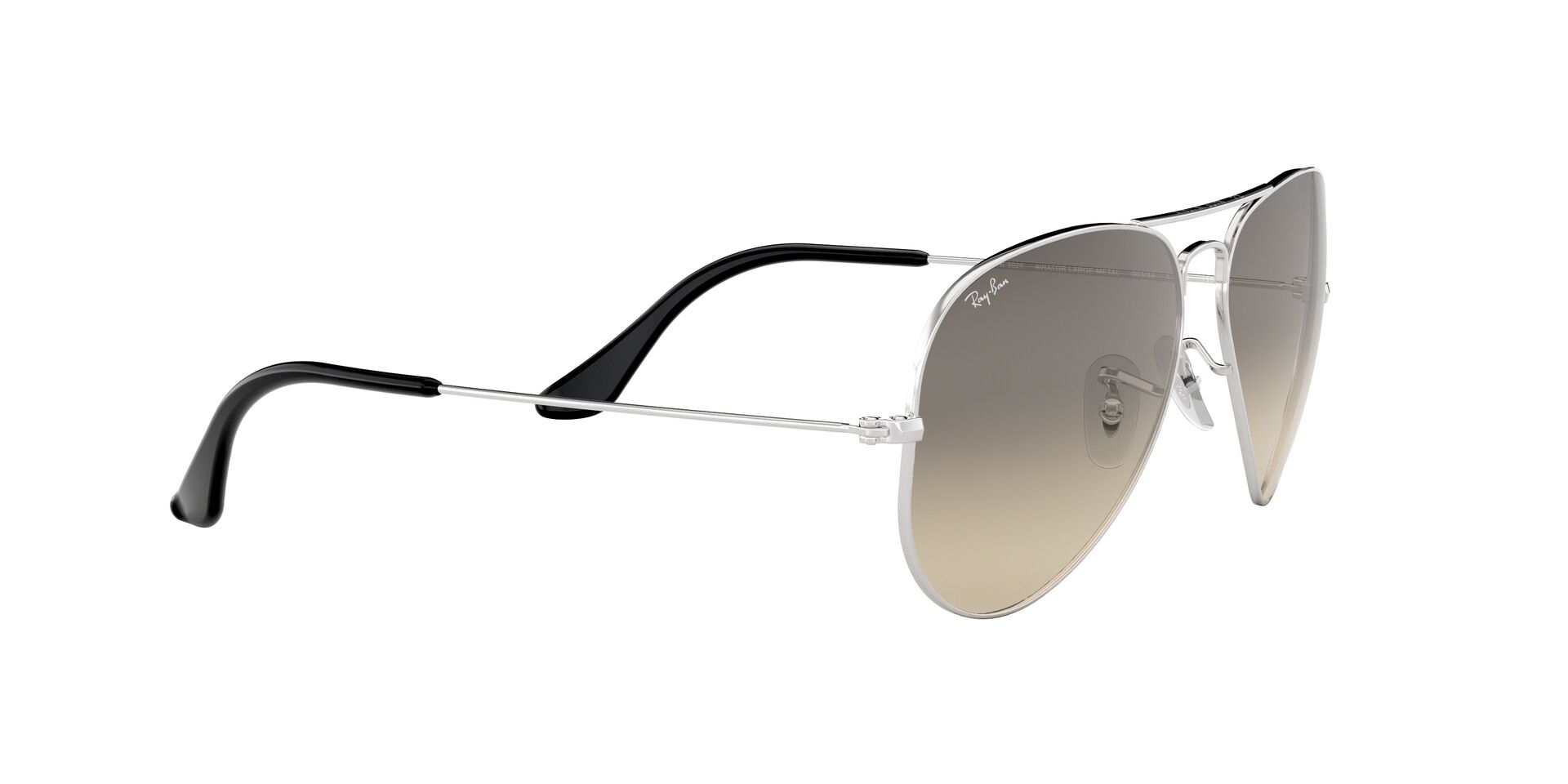 Ray-Ban napszemüveg - AVIATOR LARGE METAL - SILVER / CRYSTAL GREY GRADIENT