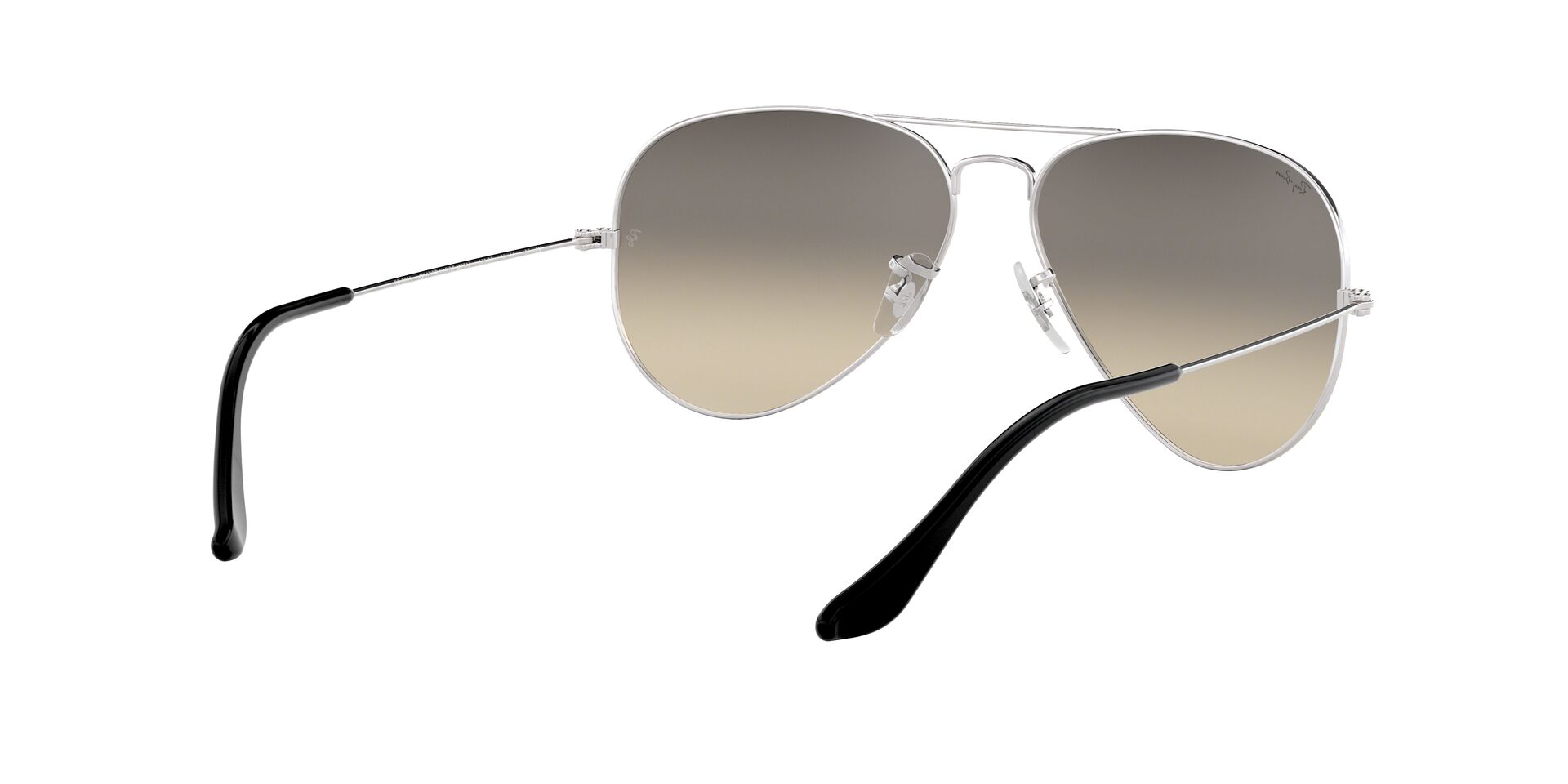 Ray-Ban napszemüveg - AVIATOR LARGE METAL - SILVER / CRYSTAL GREY GRADIENT