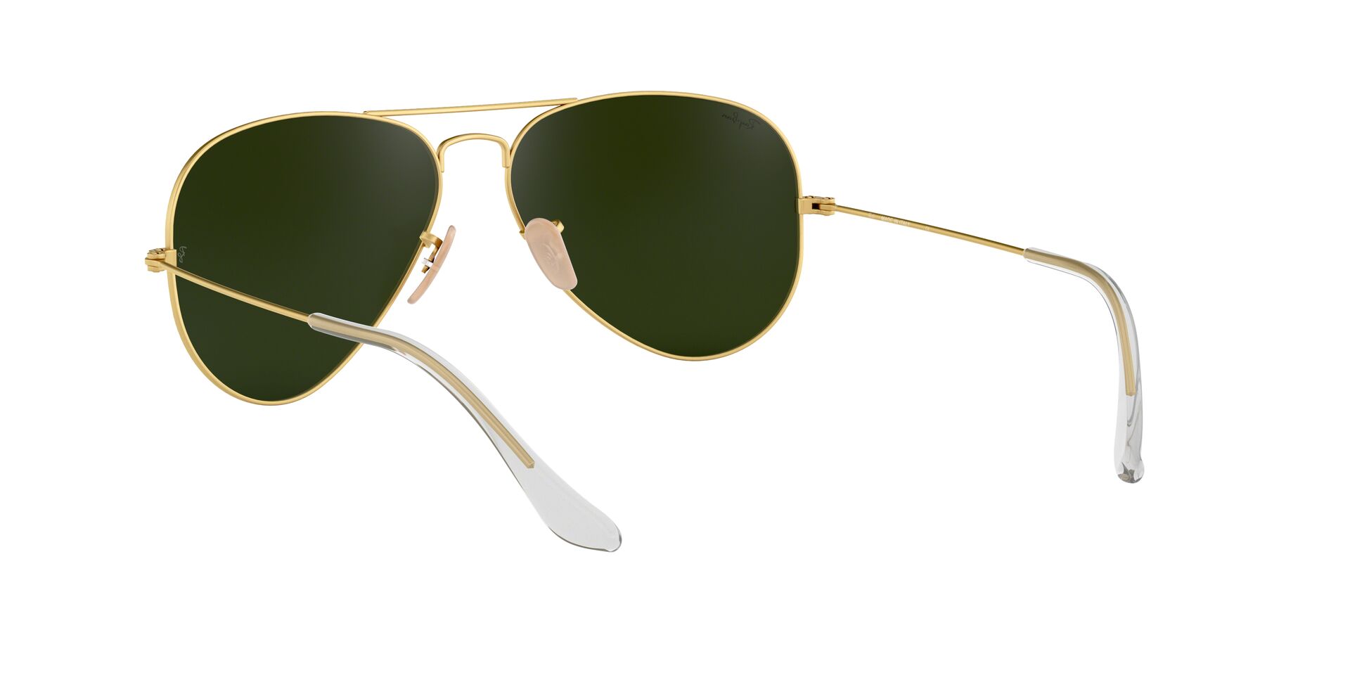 Ray-Ban napszemüveg - AVIATOR LARGE METAL - MATTE GOLD / CRY.GREEN  MIRROR MULTIL.BLUE