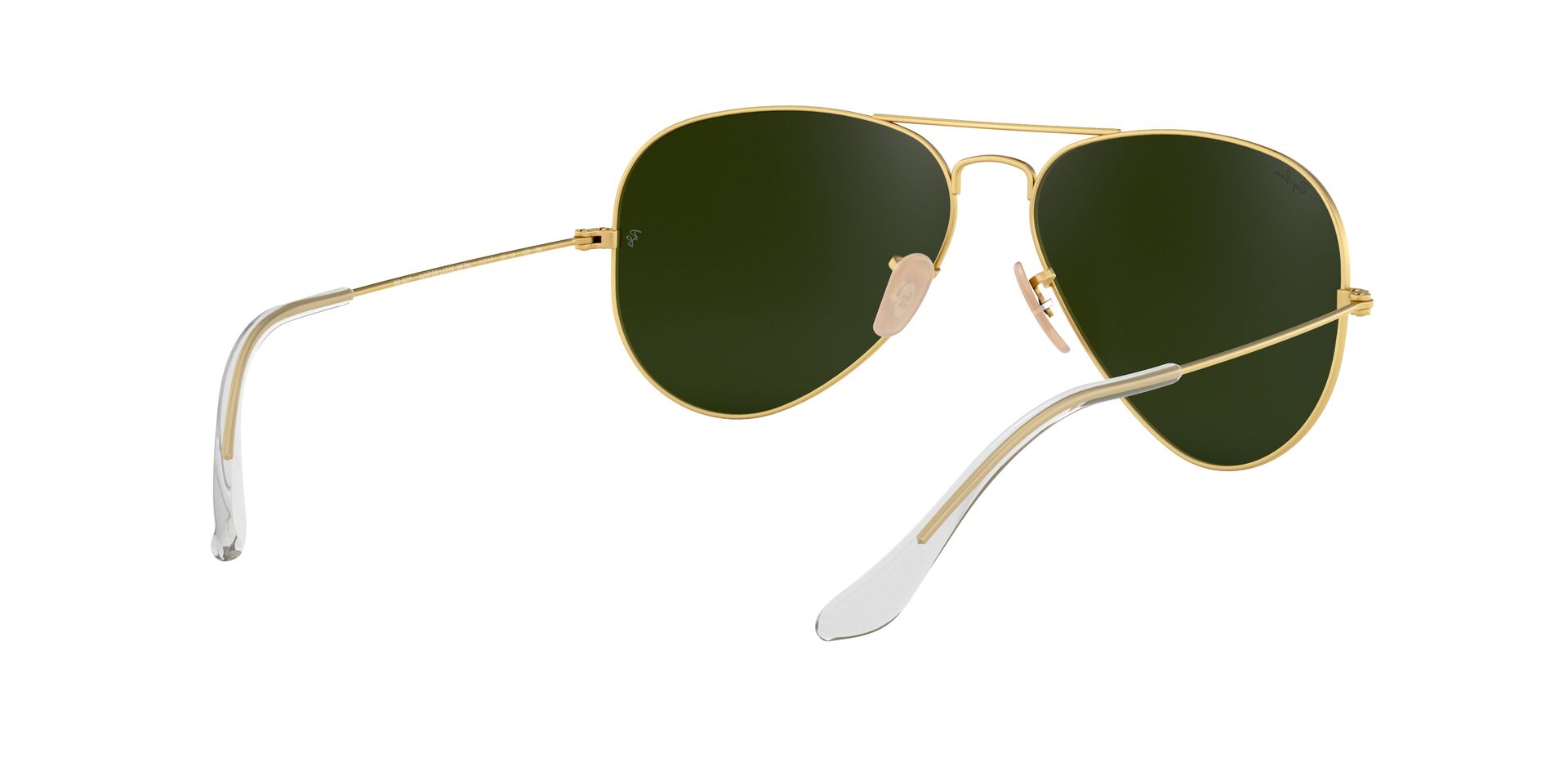 Ray-Ban napszemüveg - AVIATOR LARGE METAL - MATTE GOLD / CRY.GREEN  MIRROR MULTIL.BLUE