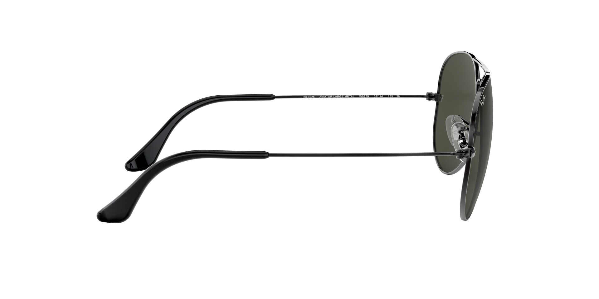 Ray-Ban napszemüveg - AVIATOR LARGE METAL - GUNMETAL / GREY GREEN