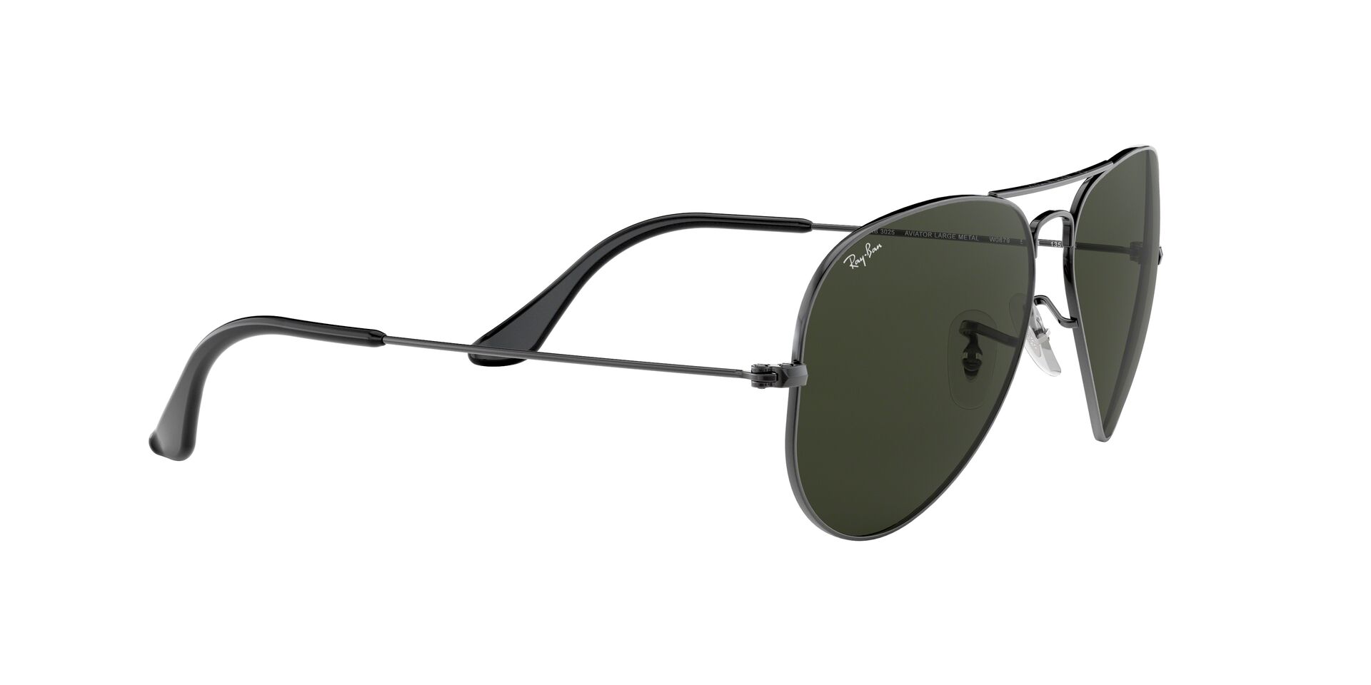 Ray-Ban napszemüveg - AVIATOR LARGE METAL - GUNMETAL / GREY GREEN