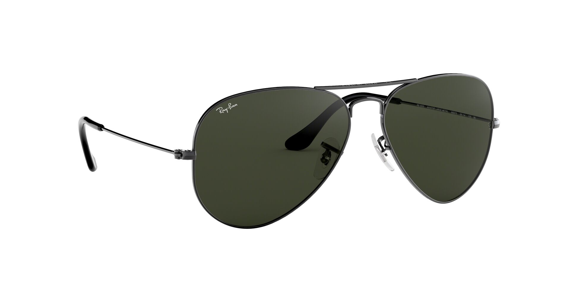Ray-Ban napszemüveg - AVIATOR LARGE METAL - GUNMETAL / GREY GREEN