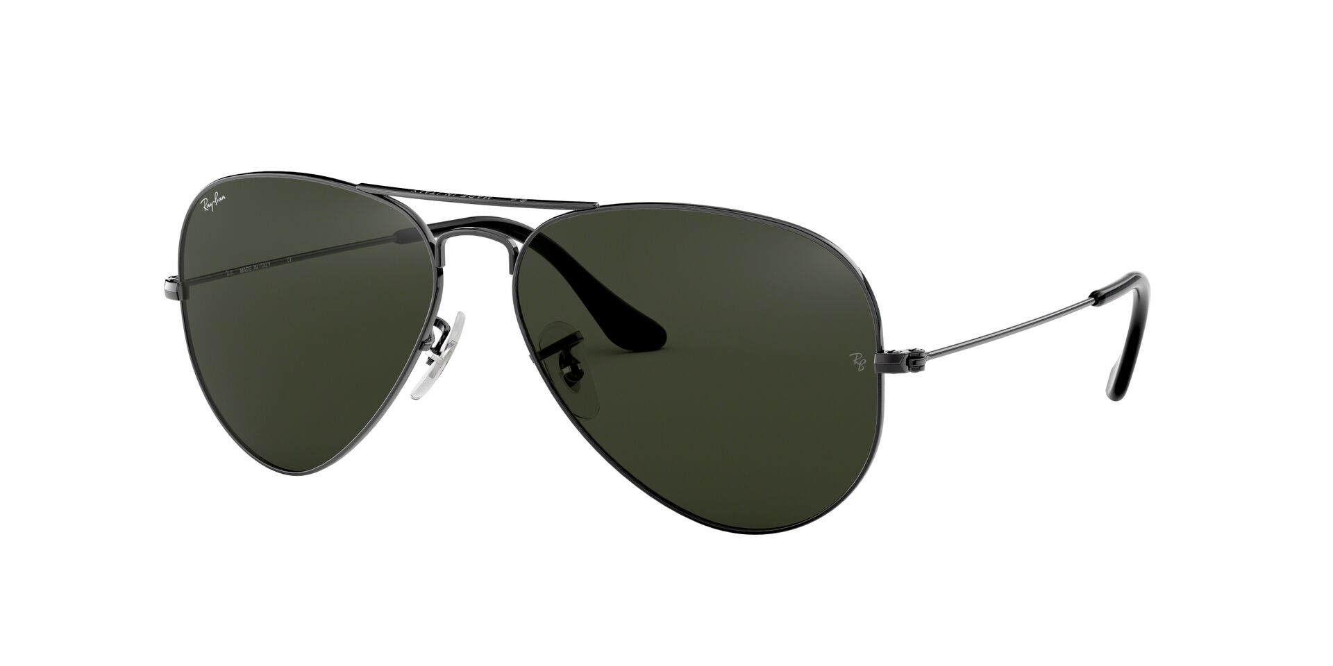 Ray-Ban napszemüveg - AVIATOR LARGE METAL - GUNMETAL / GREY GREEN