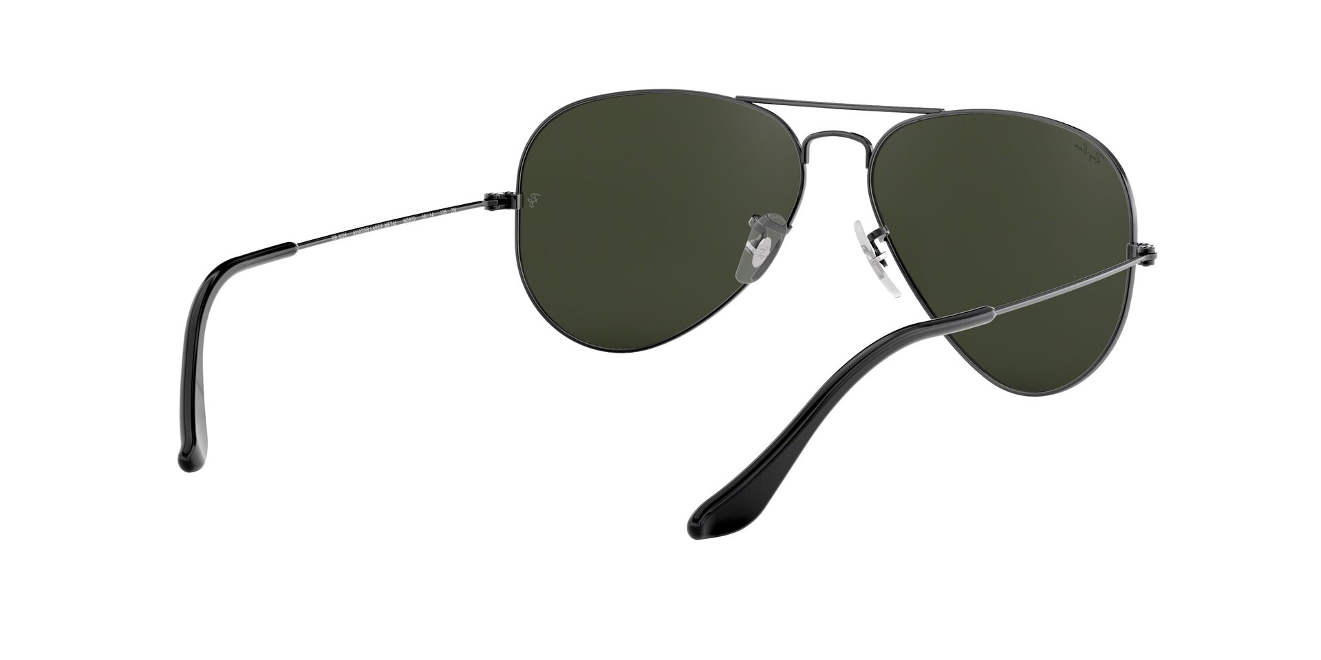 Ray-Ban napszemüveg - AVIATOR LARGE METAL - GUNMETAL / GREY GREEN