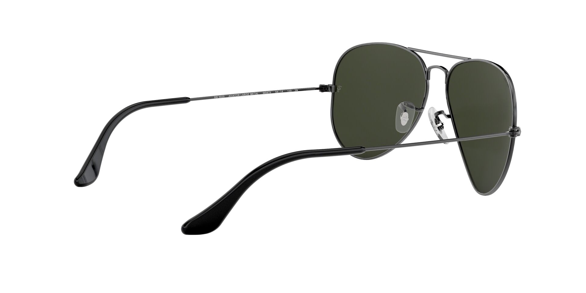 Ray-Ban napszemüveg - AVIATOR LARGE METAL - GUNMETAL / GREY GREEN
