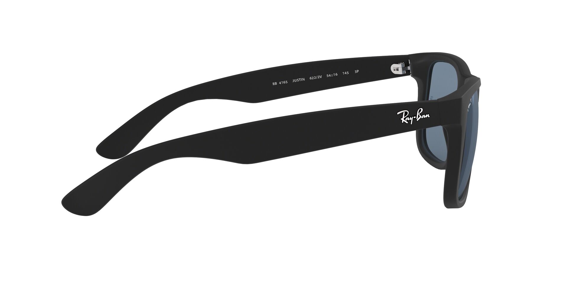 Ray-Ban napszemüveg - JUSTIN - BLACK RUBBER / DARK BLUE POLAR