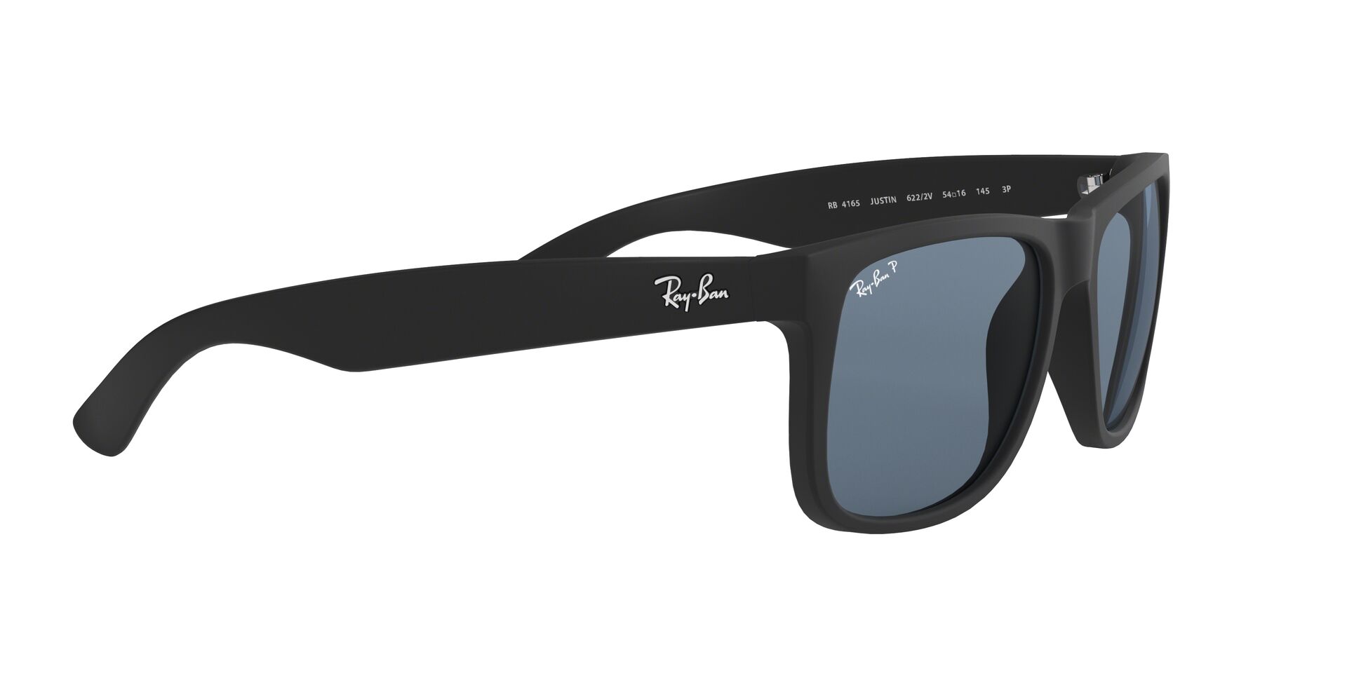 Ray-Ban napszemüveg - JUSTIN - BLACK RUBBER / DARK BLUE POLAR