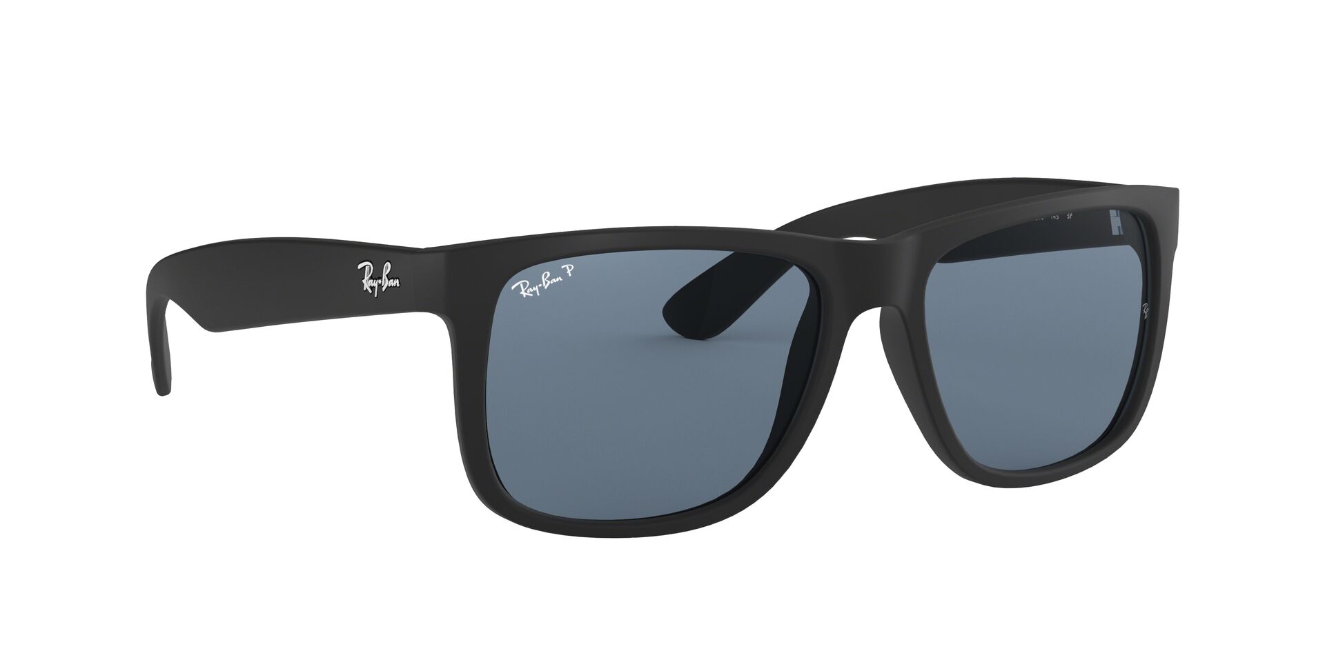 Ray-Ban napszemüveg - JUSTIN - BLACK RUBBER / DARK BLUE POLAR