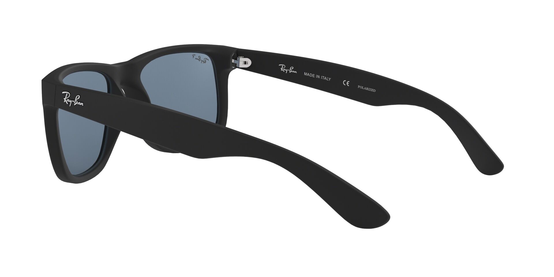 Ray-Ban napszemüveg - JUSTIN - BLACK RUBBER / DARK BLUE POLAR