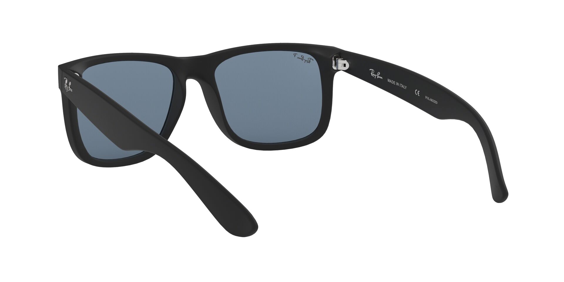 Ray-Ban napszemüveg - JUSTIN - BLACK RUBBER / DARK BLUE POLAR