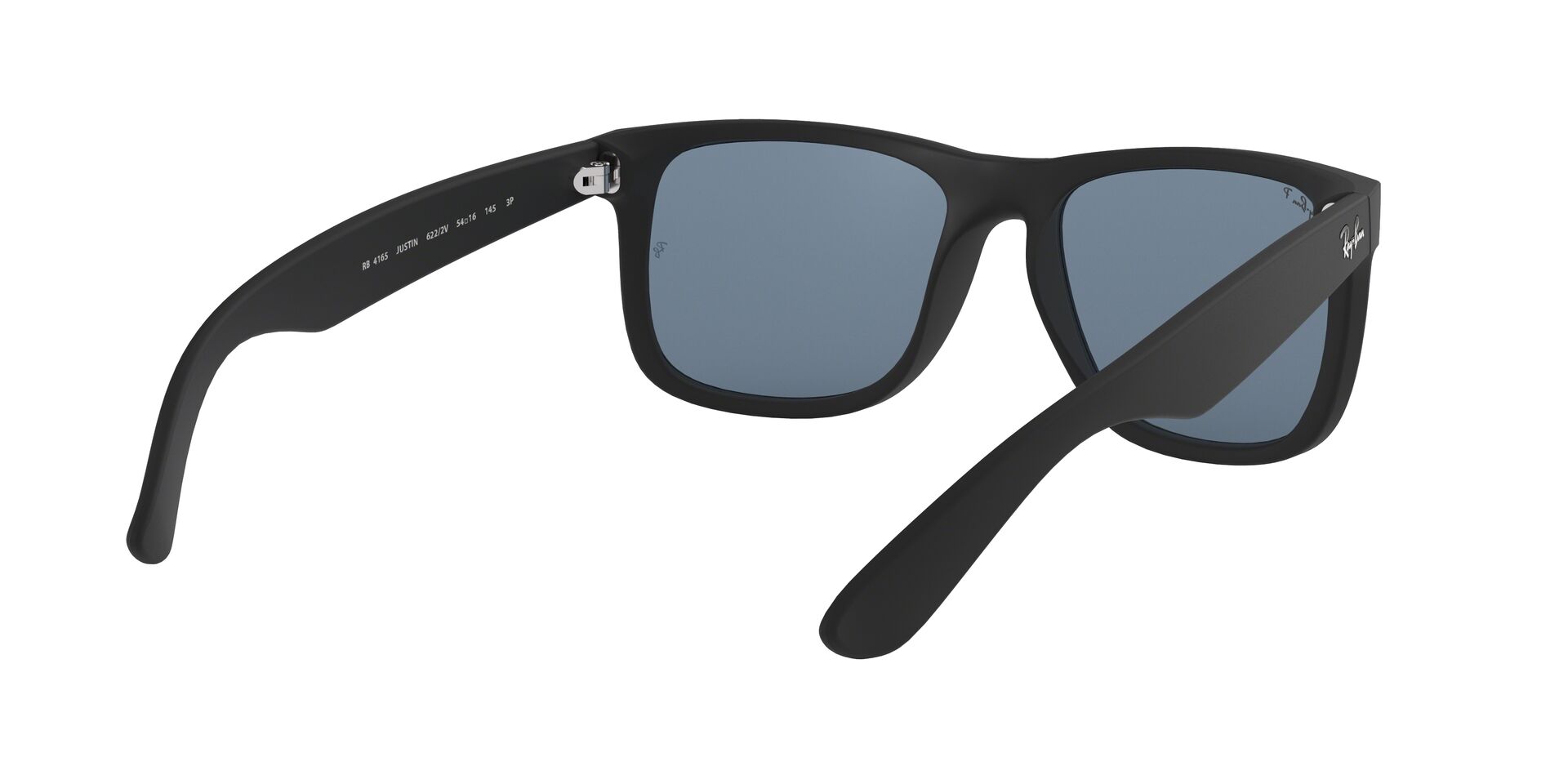 Ray-Ban napszemüveg - JUSTIN - BLACK RUBBER / DARK BLUE POLAR