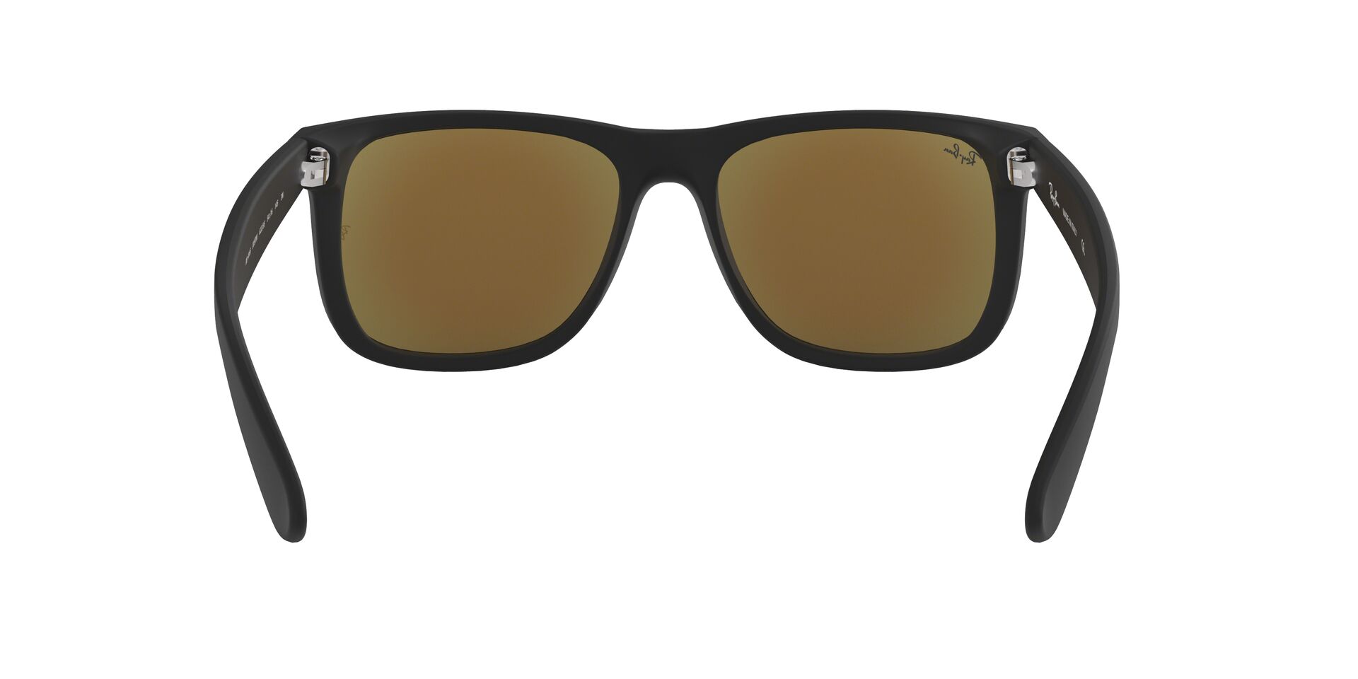 Ray-Ban napszemüveg - JUSTIN - BLACK RUBBER / GREEN MIRROR BLUE