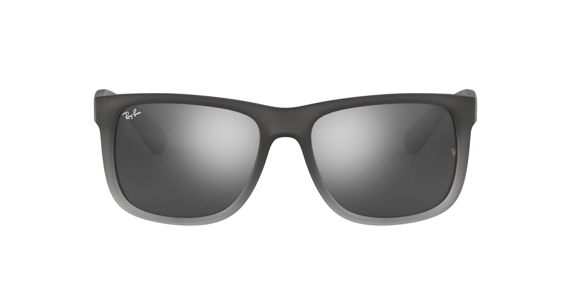 Ray-Ban napszemüveg - JUSTIN - RUBBER GREY/GREY TRANSP. / GREY SILVER MIRROR GRADIENT