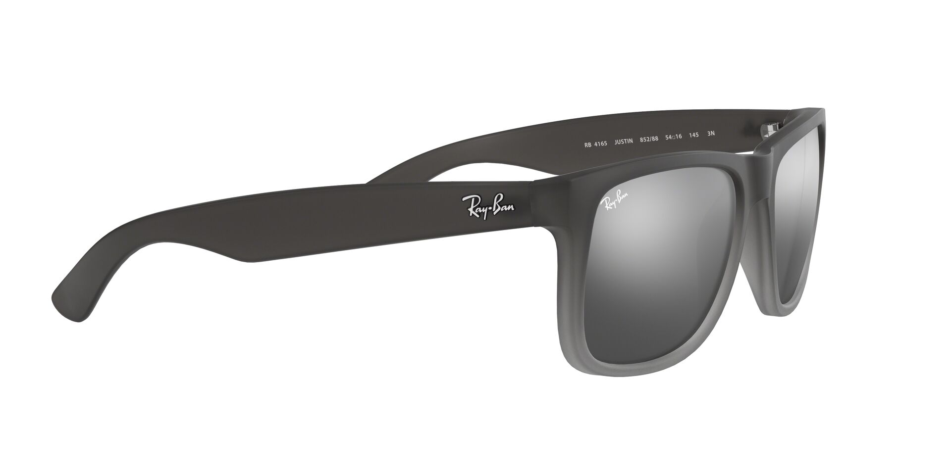 Ray-Ban napszemüveg - JUSTIN - RUBBER GREY/GREY TRANSP. / GREY SILVER MIRROR GRADIENT