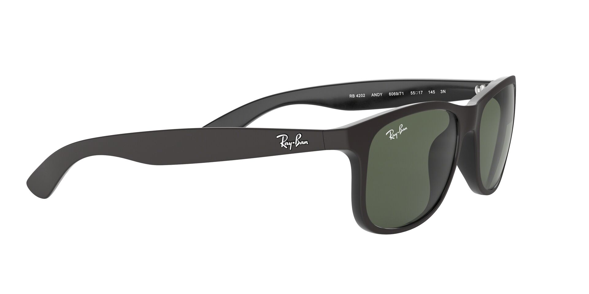 Ray-Ban napszemüveg - ANDY - MATTE BLACK / DARK GREEN