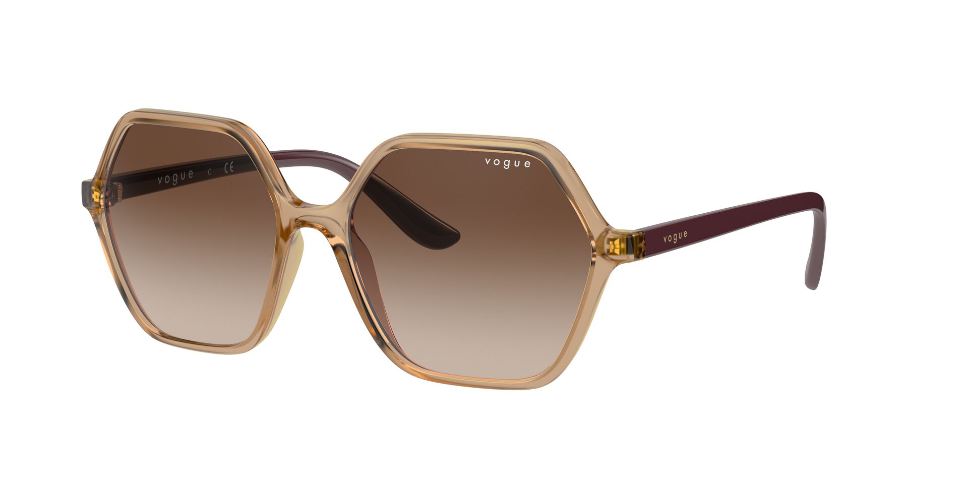 Vogue Női napszemüveg - TRANSPARENT CARAMEL / BROWN GRADIENT