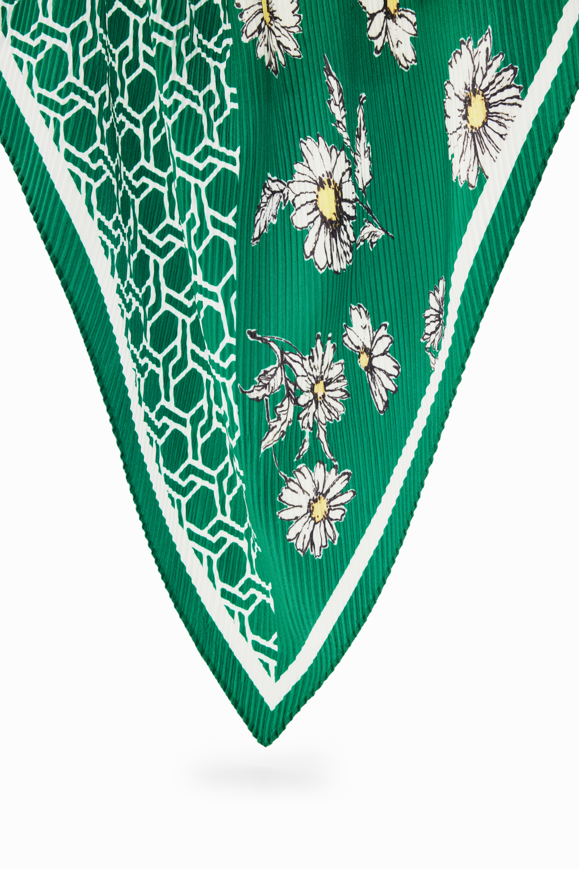 Desigual - Green Arty Square - Női kendő