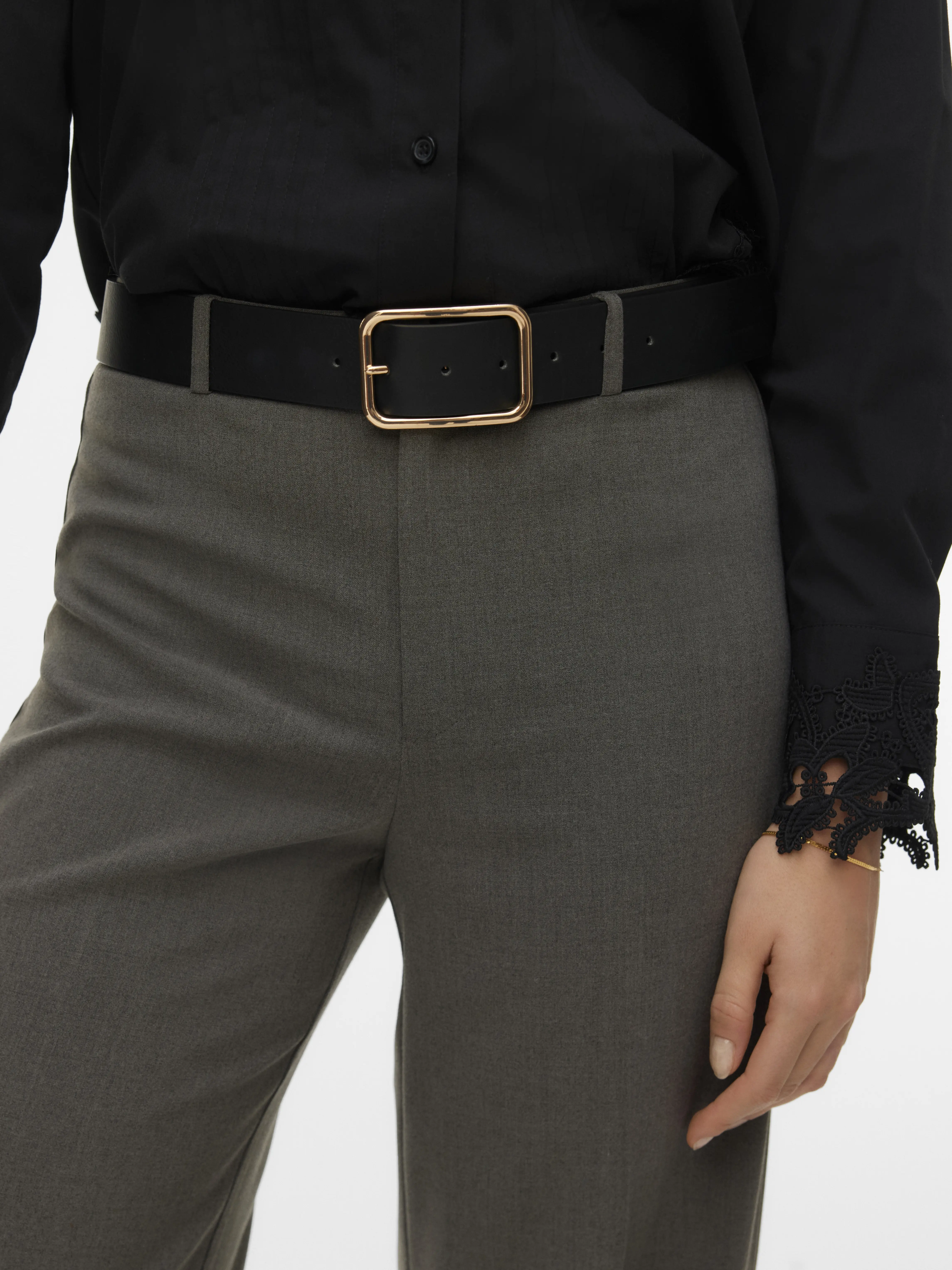 Vero Moda - TEXAS / Grey - Elegáns Női nadrág