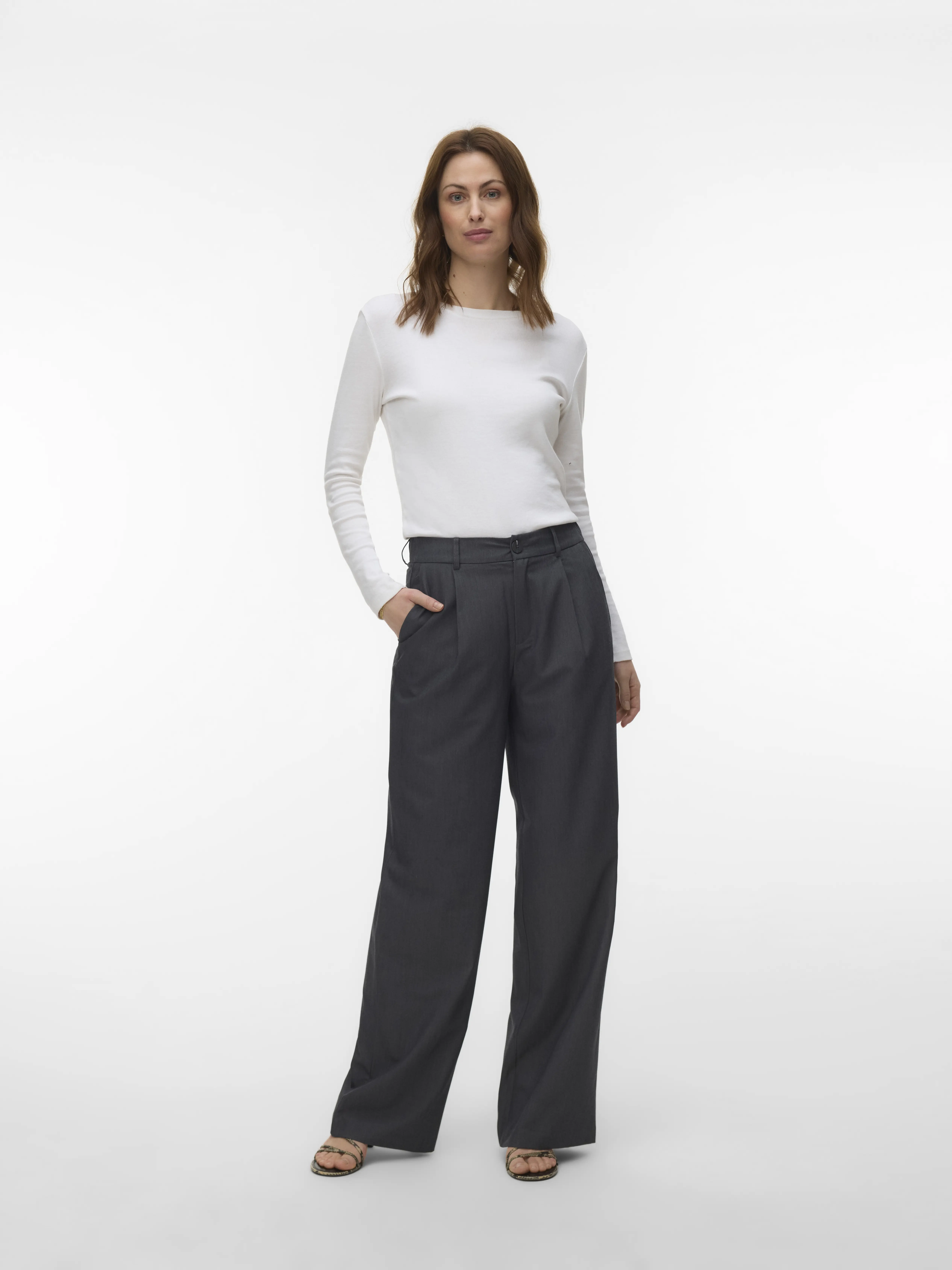 Vero Moda - DALLAS / Grey - Elegáns Női nadrág