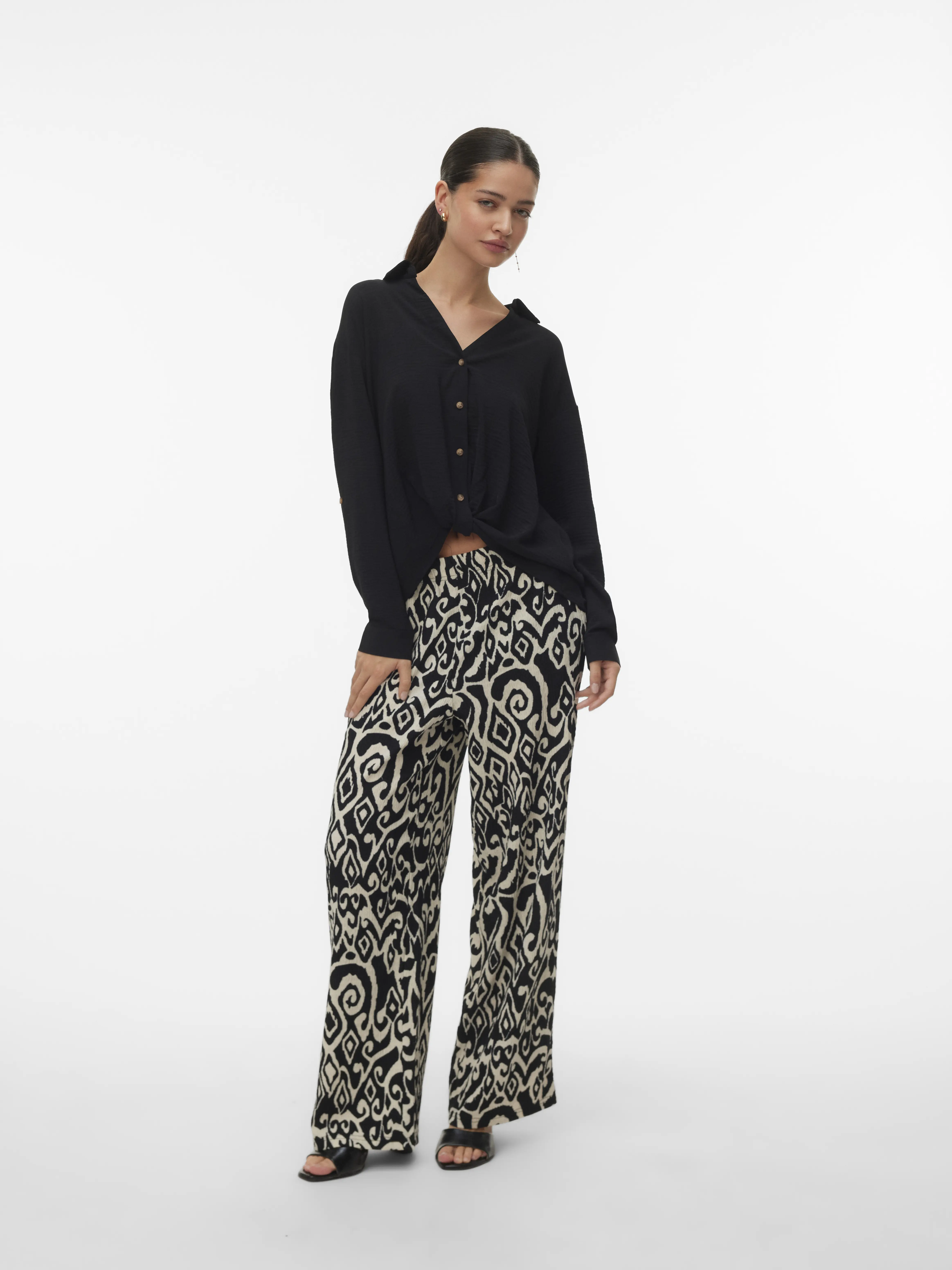 Vero Moda - FRIGA / Grey - Elegáns Női nadrág