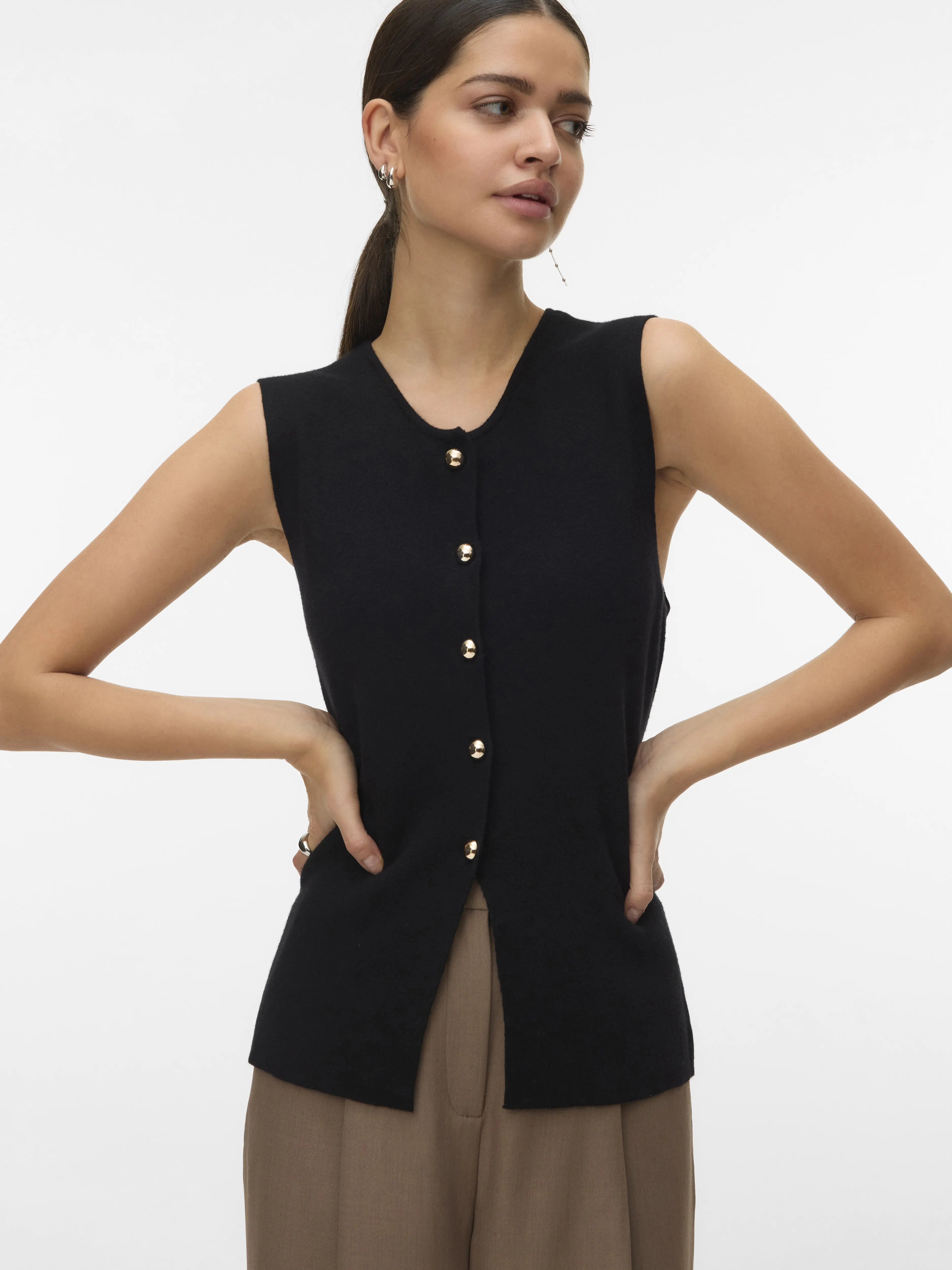 Vero Moda - SABA / Black - Női mellény