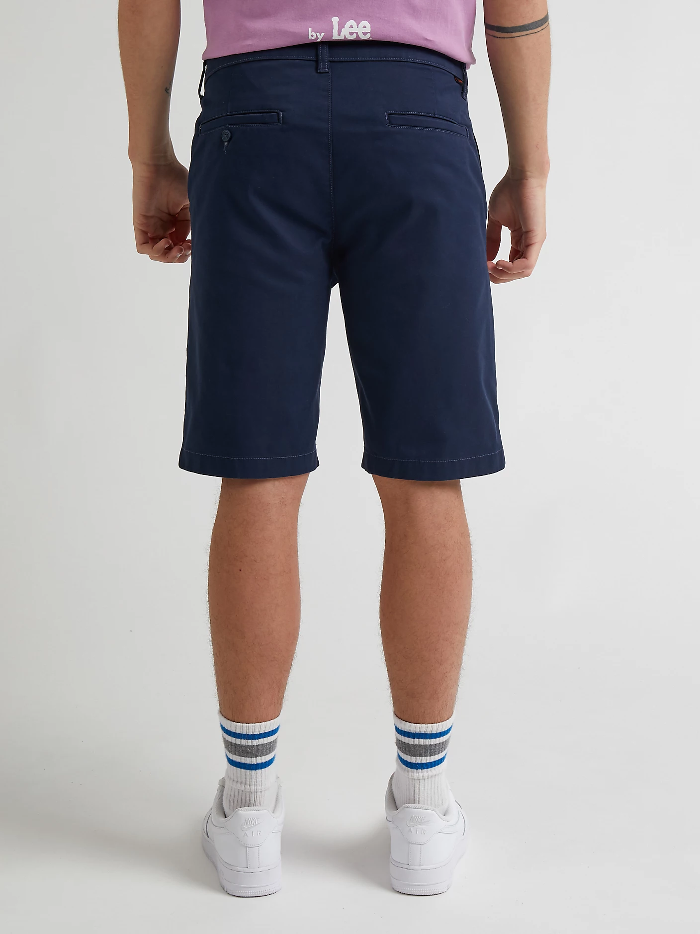 Lee - REGULAR CHINO SHORT / DEEP NAVY - Sportos Férfi rövidnadrág