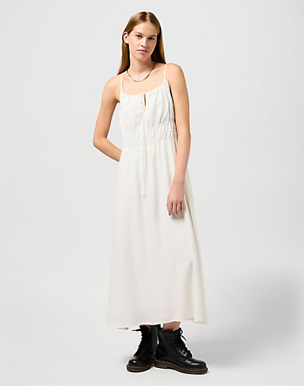 Wrangler - Slim Summer Dress / Vintage White - női ruha