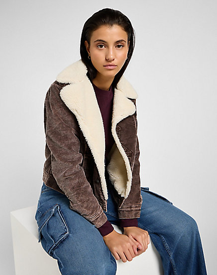 Lee - LS Cropped Rib Tee / Velvet Beet - Női póló