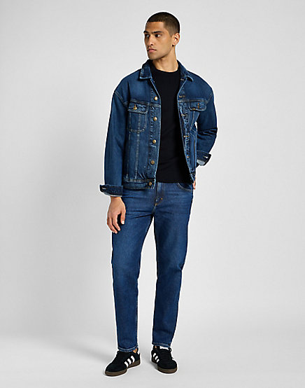 Lee - Clean Raglan Sweater / Black - Elegáns Férfi pulóver