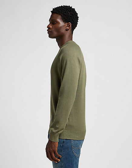 Lee - Clean Raglan Sweater / Mercantile Green - Elegáns Férfi pulóver