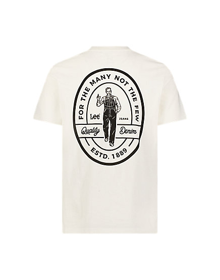 Lee - SS Working West Tee / Ecru - Férfi póló