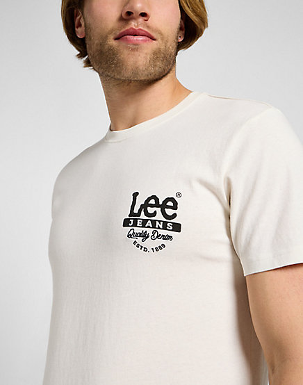 Lee - SS Working West Tee / Ecru - Férfi póló