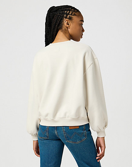 Wrangler - Oversized Sweat / Vintage White - Női pulóver
