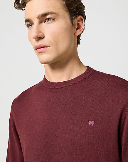 Wrangler - Knit Sweater / Dahlia - Elegáns Férfi pulóver