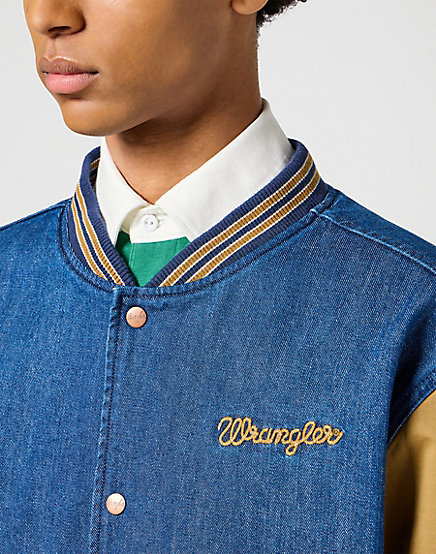 Wrangler - Varsity Jacket / Dijon - Férfi dzseki