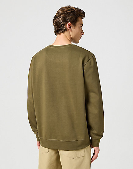 Wrangler - Casey Jones Sweatshirt / Ivy Green - Férfi pulóver