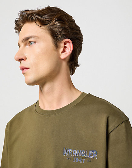 Wrangler - Casey Jones Sweatshirt / Ivy Green - Férfi pulóver