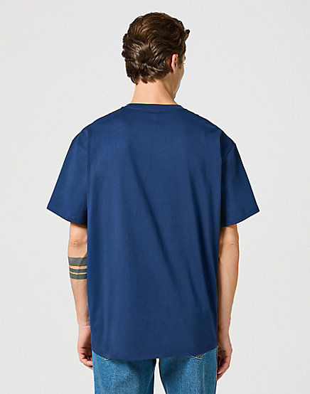 Wrangler - Graphic Tee / Navy - Férfi póló