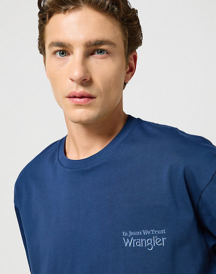 Wrangler - Graphic Tee / Navy - Férfi póló
