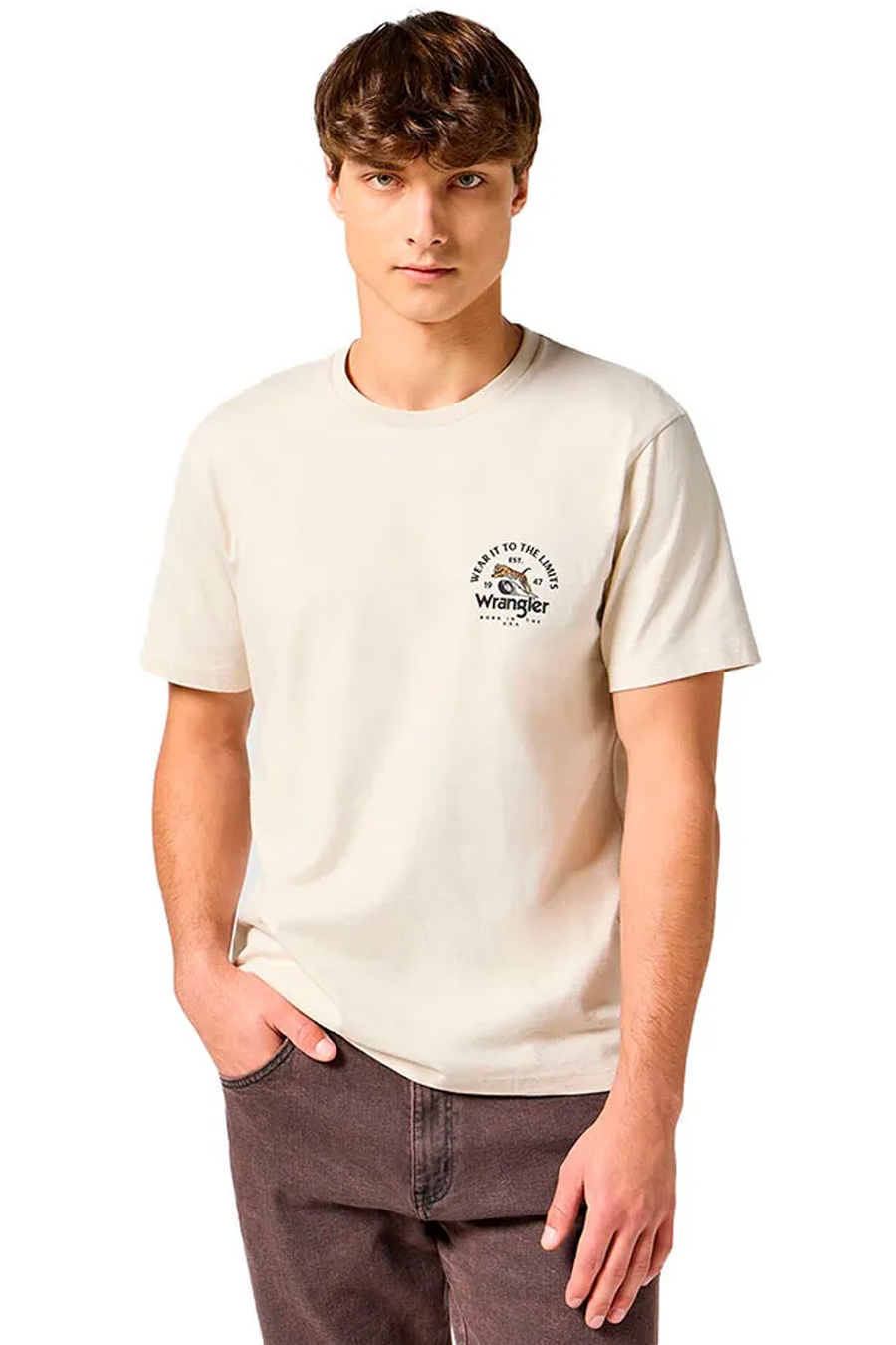 Wrangler - Graphic Tee / Vintage White - Férfi póló