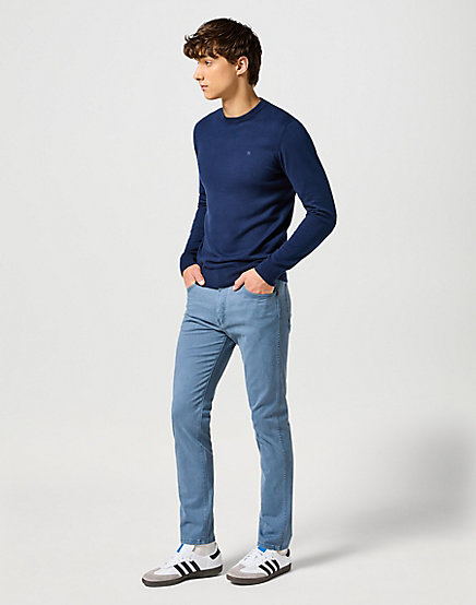 Wrangler - Knit Sweater / Navy - Elegáns Férfi pulóver