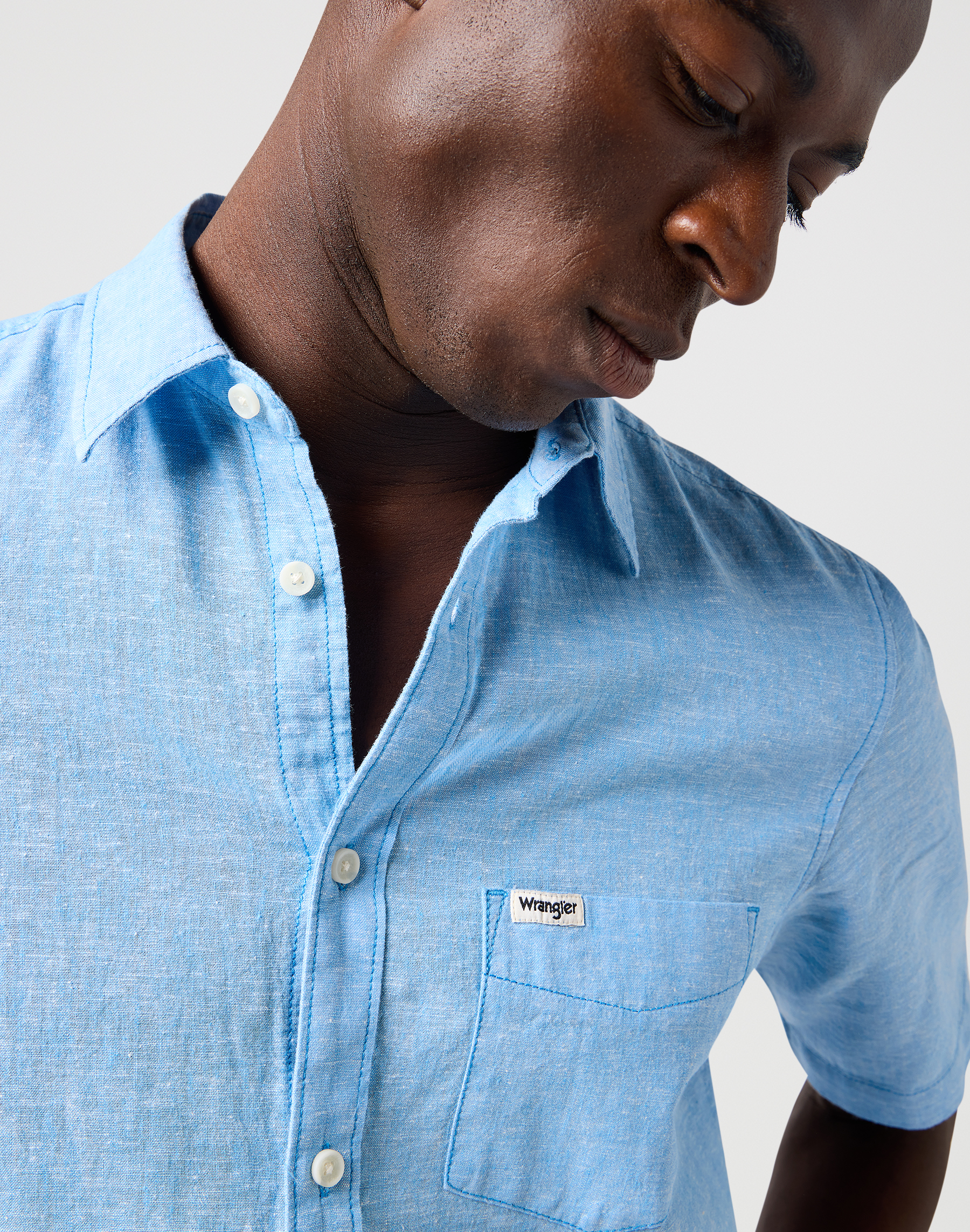Wrangler - SS 1 PKT SHIRT / PACIFIC BLUE - Férfi ing