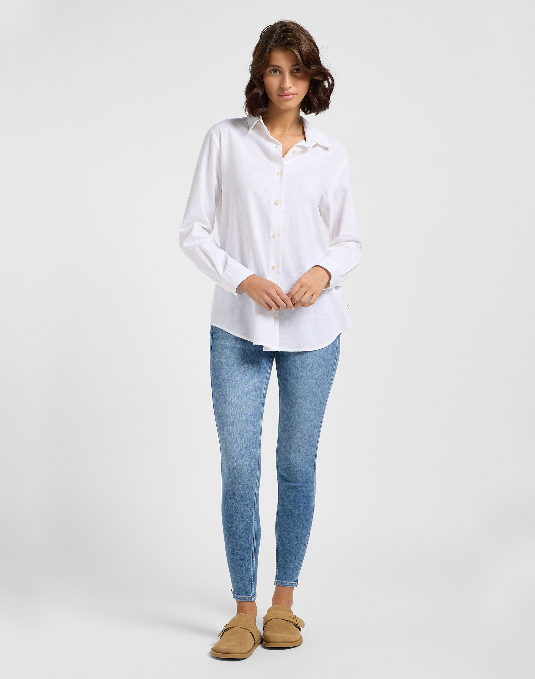 Lee - POCKETLESS SHIRT / BRIGHT WHITE - Női blúz