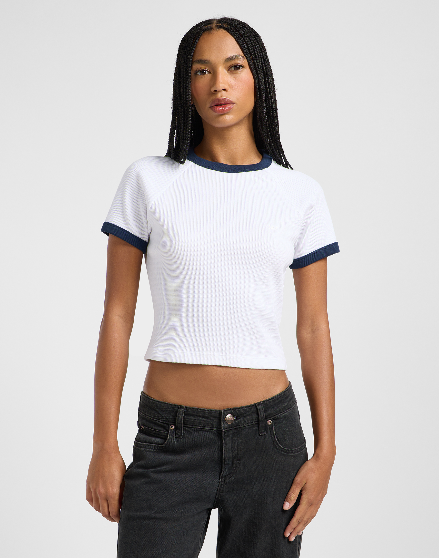 Lee - RINGER RAGLAN TEE / BRIGHT WHITE - Női póló