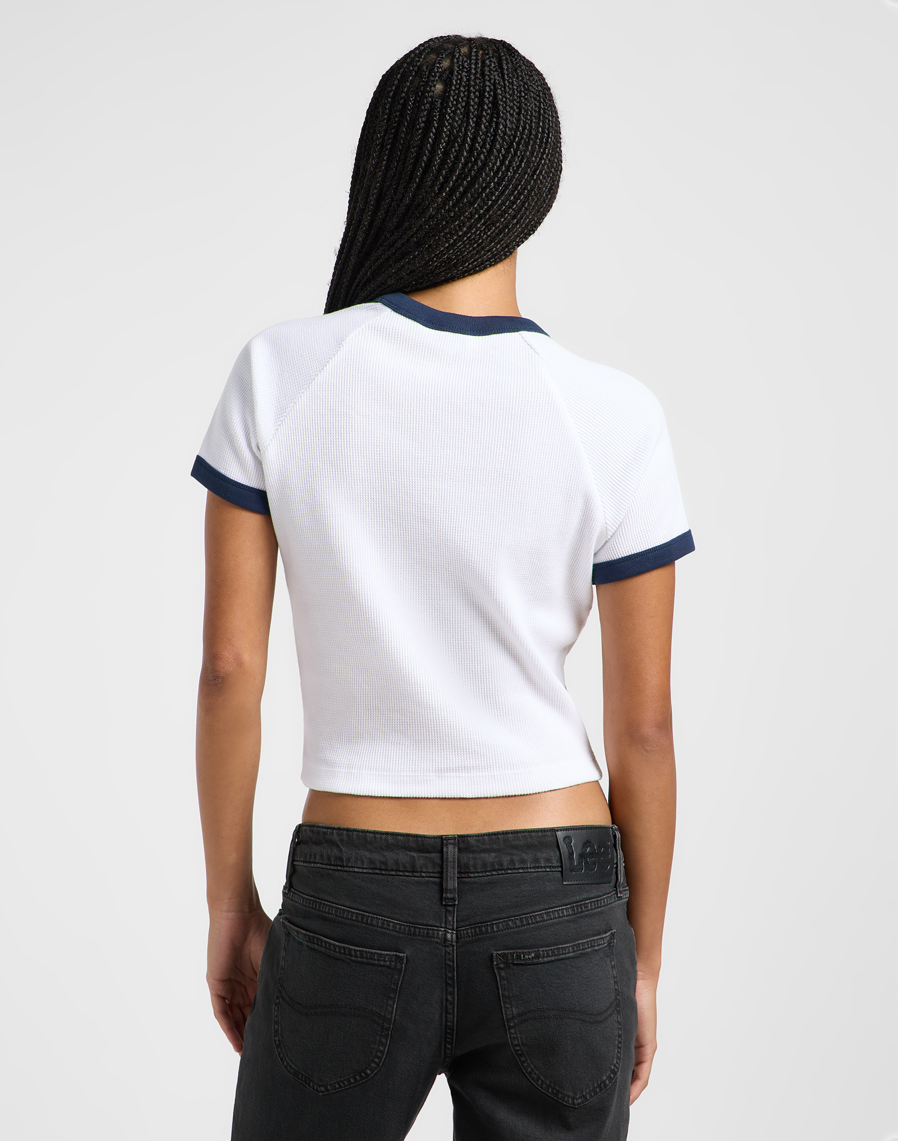 Lee - RINGER RAGLAN TEE / BRIGHT WHITE - Női póló