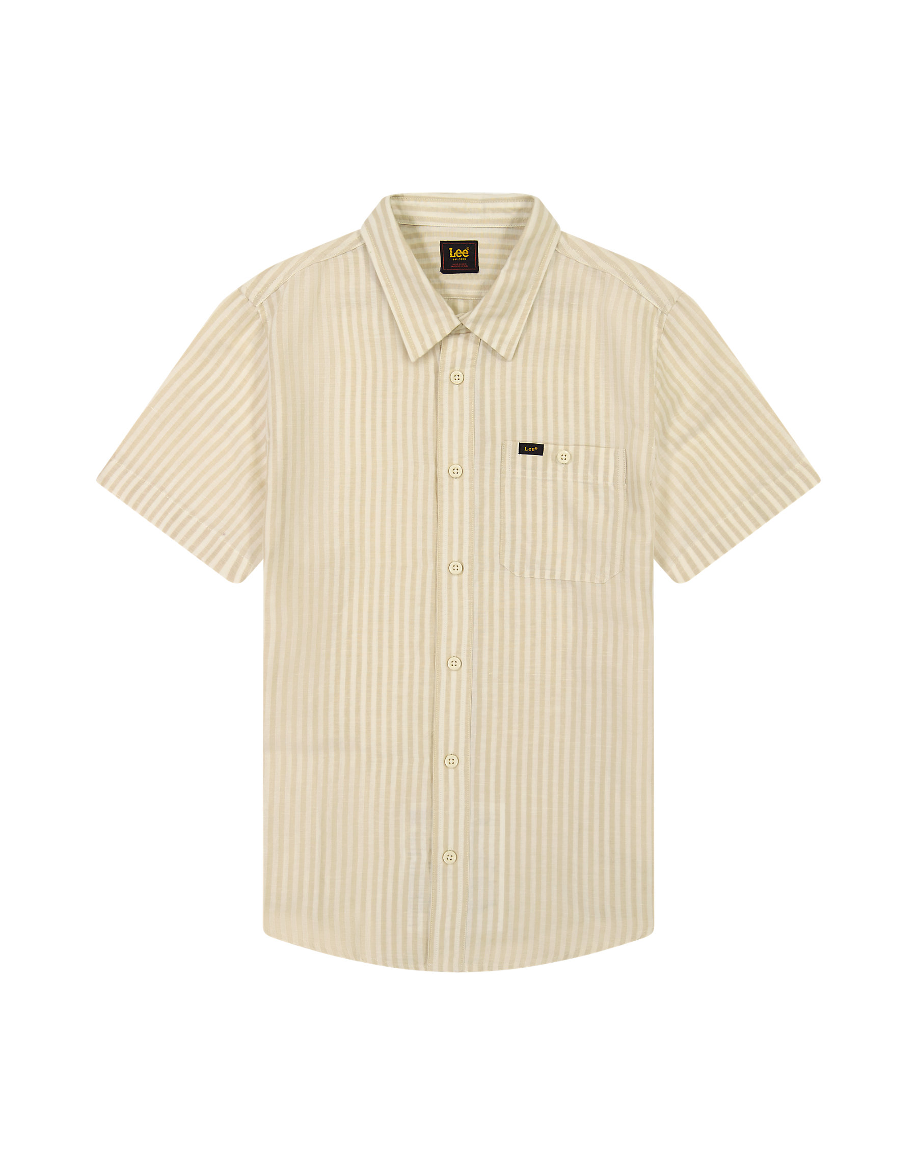 Lee - SS LEESURE SHIRT / PIONEER ECRU - Férfi Ing