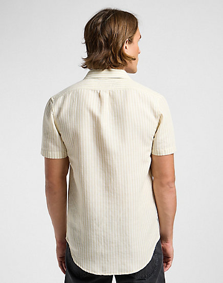 Lee - SS LEESURE SHIRT / PIONEER ECRU - Férfi Ing